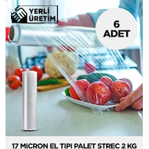 17 Micron El Tipi Palet Strec 2 Kg - 6 Adet