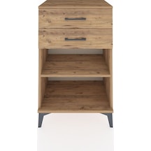 Hyperion Komodin Tek Raflı 2 Çekmeceli 60x44x96 Çam-çam Atlas Çam
