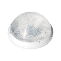 Banyo Tuvalet Balkon Tavan Armatür Ampül Girişli Beyaz - Cam