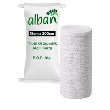 Alçılı Sargı Bezi 15 Cm X 2 M Ortopedik Medikal Alçı Bandaj Pop Plaster Of Paris