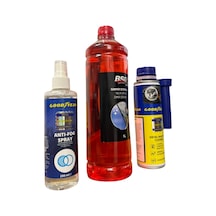Konsantre Cam Suyu 1 Litre, Dizel Enjektör Temizleyici 300 Ml Ve Buğu Önleyici Sprey Takım Seti