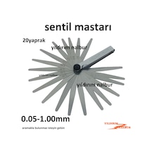 Sentil Mastarı Sibop Ayar Mastarı 20 Yaprak 0.05-1.00