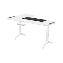 Twısted Minds Warrıor Tm-y-rw-rgb L Design Oyuncu Masası -Beyaz Twısted Minds Warrıor Tm-y-rw-rgb L Design Oyuncu Masası -Beyaz