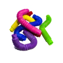Oyuncak Sevimli Borular  Esnek Boru Pop Tubes 6'lı Set