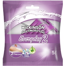 Wilkinson Sword Everyday 2, Çift Bıçaklı Kadın Kullan At Tıraş Bıçağı 5 Adet