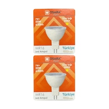 Led Ampul, 7w 50w , Sarı Işık 3000k , Mr16 G4 Duylu, 2 Adet Standart