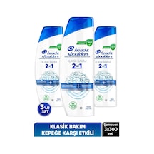 Klasik Bakım 2'si 1 Arada Kepek Karşıtı Şampuan 300 Ml X 3 Adet
