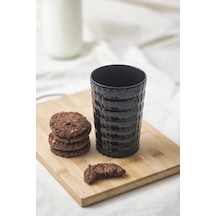 Allegra Siyah Akrilik Bardak 6'lı Set 400 Ml Su, Meşrubat, Sunum Ve Kahve Yanı İçin Cam Değild Çok Renkli