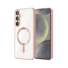 Newface Samsung Uyumlu Galaxy S25 Fe Kross Magneticsafe Kapak - Rose
