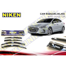 Hyundai Elantra Cam Rüzgarlığı Kromlu 2016-2017-2018-2019 Niken