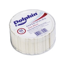 Dolphin Bardak Altı 500'lü 9 Cm Kullan At Bardak Altlığı 5'li Avantaj Paketi - 5 Adet Tarı Beyaz