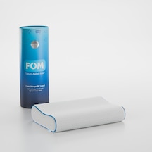 FOM Mini Flex Visco Çocuk Ve Seyahat Uyku Yastık, Ortopedik 50 x 30 x 11/9 Beyaz