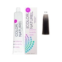 Color Naturel Kalıcı Saç Boyası 100 Ml 7.11 Yoğun Küllü Kumral