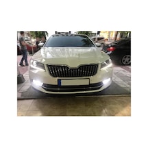 Skoda Superb Uyumlu Ön Lip Tampon Eki Body Kit Yumuşak Mat Siyah Kırılmaz