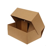 Kraft Kilitli Kargo Kutusu (Testliner) / Ebat: 35x24x14 cm