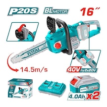 Total TGSLI 401682 40 V 8 A Akülü Zincirli Testere Hızar Ağaç Kesme Makinesi