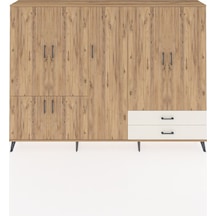 Arges Dolap 12 Raflı 2 Çekmeceli 7 Kapaklı 220x30x163 Çam-çam/ayt Çam-çam/aytaşı