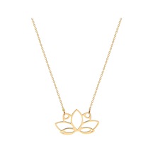 Glorria Altın Lotus Çiçeği Kolye N11.28890