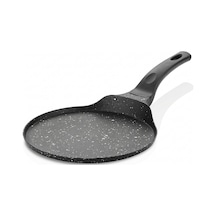 26 Cm Krep Tavası - Düz Tabanlı Pankek, Krep Ve Gözleme Tavası Siyah