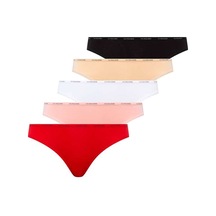 U.S. Polo Assn. U.s Polo Assn. 67001 Kadın 5 Li Düşük Bel Slip-siyah&ten&beyaz&somon&kırmızı mix color