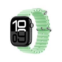 Watch 10 46mm Uyumlu Mtr Krd-75 Silikon Kordon-açık Yeşil