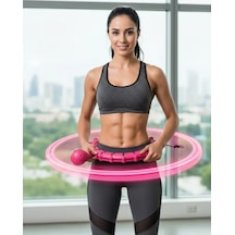 24 Bölüm Akıllı Hula Hoop Bel Masajlı Düşmeyen Spor Çemberi Çok Renkli