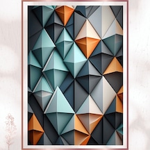 3d Geometrik Duvar Pvc Tablo - Modern Derinlikli Pvc Tablo