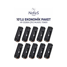 Nekes Toner Hp Ce-285a 85a Siyah Uyumlu  Toner 10' Lu Paket - Çipli / Ce285a