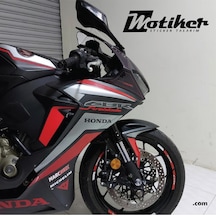 HONDA CBR 1000RR - FIREBLADE Gri Kırmızı Sticker Etiket Modeli