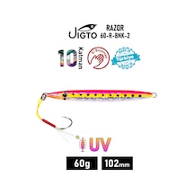 Jig, Zoka, Suni Yem, Glow Uv Metal Jig, 60gr 10cm Razor 60
