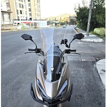 Motocam Küba Newlight 50 Pro Ön Cam 2023-2026 Model 75cm Şeffaf Renkli 4mm Uzun Boylu