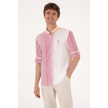 U.s. Polo Assn. Erkek Koyu Haki Gömlek Desenli 50305465-vr111 Koyu Haki