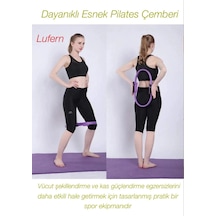 Dayanıklı Esnek Pilates Çemberi Yoga Rehabilitasyon Vücut Şekillendirme Kas Güçlendirme Duruş Kalça Çok Renkli