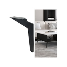 Sones Lh-dj08 Ayarlanabilir Bıçak Şeklinde Metal Mobilya Destek Ayakları, Yükseklik: 62cm Mat Siyah