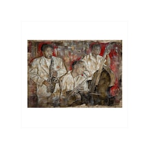 Bedeko Müzisyenler Hediyelik Ahşap Tablo 35 Cm X 50 Cm