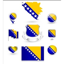 Bosna Hersek Sticker Set