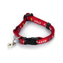 Hnrlıshp Beeztees Yavru Kedi Boyun Tasması, Zilli, Kırmızı, 17,5-23cm