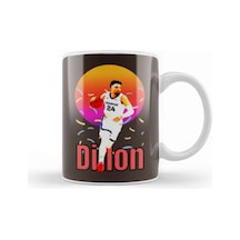 Dillon Brooks Dillon Brooks Vintage Art Legend Basketball Gift Kupa Bardak Porselen Karışık