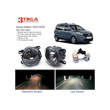 Dacia Dokker Beyaz Led Xenon Sis Farı Seti