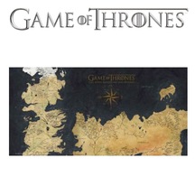 Game Of Thrones Westeros Map Glass Poster