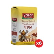 Yazar Pasta Börek Baklavalık Un 6 x 1 KG