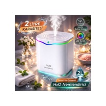 2 Litre Oda Hava Nemlendirici Water Drop Humudifier Rgb Led Işıklı Buhar Makinesi