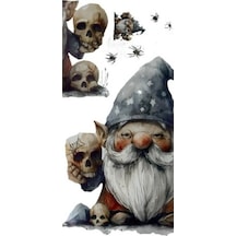 Zensaas41 Gotik Cüce Ve Kafatası Duvar Sticker Seti Zensaa56 Renkli