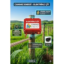 12v/220v Elektrikli Çit Cihazı - Yüksek Voltajlı Domuz Ve Ayı Savar