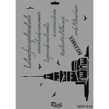Rich Stencil Boyama Şablonu 25X35 Cm. New-543