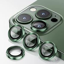 Binano Metal Ring Iphone 11 Pro/11 Pro Max Koyu Yeşil Kamera Koru