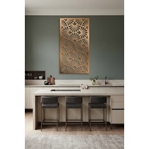 Dekoratif Panel Metal Duvar Tablosu - Duvar Sanatı - Duvar Dekoru - Bronz