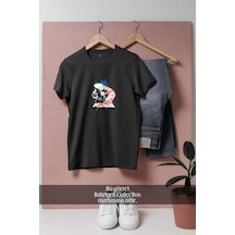 Oversize Promare Movie Tasarımlı Unisex T-shirt Siyah