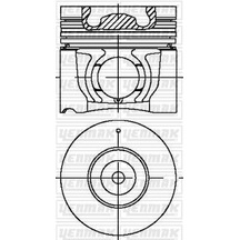 YENMAK 39-04384-000 Piston+Segman ( Npr Segmanli ) Std 95.40 Mm Isuzu D-Max ( 2.5 Motor ) Euro 4 4Jk1-Tc 3904384000 (WF899945) (Fiyat:4 Adet İçindir)