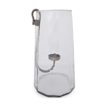 Yargıcı Metal Detaylı Cam Silindir Fener 18x28 Cm 26knha1126n St